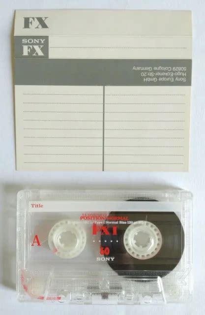 Mc Sony Fx Fx I Vintage Compact Audio Tape Cassette Used