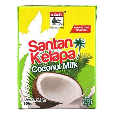 Adabi Santan Kelapa Coconut Milk 200ml Lazada