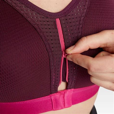 Top De Corrida Easy Zip Ameixa Rosa FÚcsia Kalenji À Venda Na