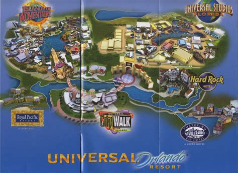 Universal Orlando Resort Map - Themeparkhipster - Universal Studios ...