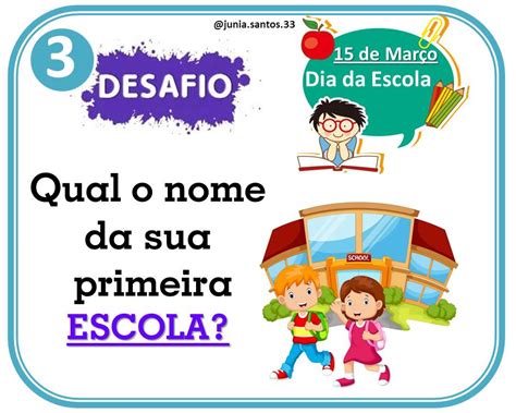 Desafios Para Aulas Remotas Online De Mar O Dia Da Escola