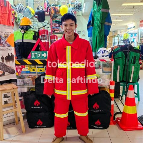 Jual Baju Pemadam Kebakaran Fire Nomex Iiia Oz Merah Original Nomex A