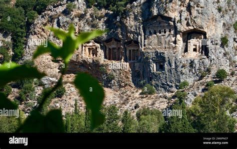 Rock Tombs In Dalyan King S Tomb On The Rock Ancient City Of Kaunos