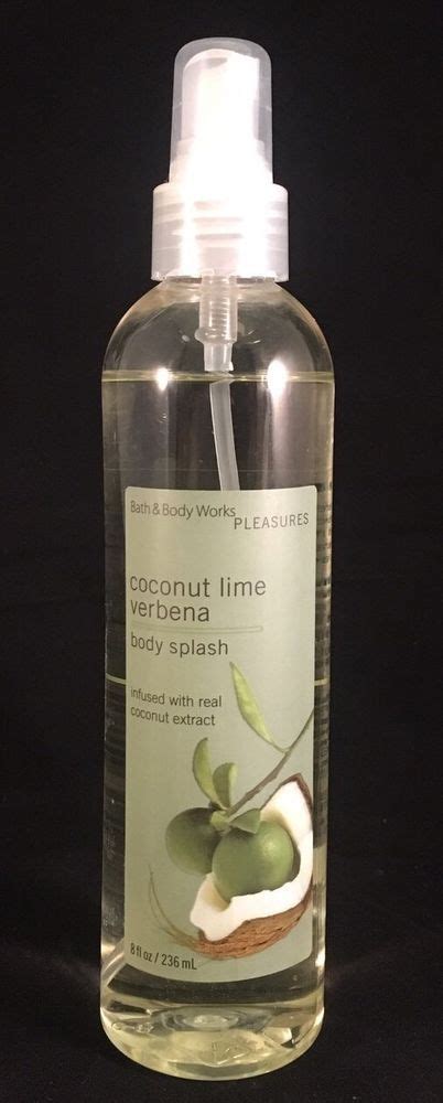 Bath And Body Works Pleasures Coconut Lime Verbena Body Splash 8 Fl Oz Health And Beauty Bath