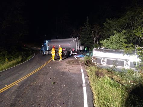 Fuel Tanker Crash Closes Highway 1 Near Timber Cove Overnight