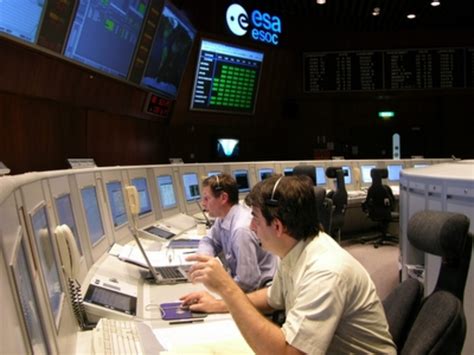 ESA ESOC Flight Controllers Ready For MetOp Launch