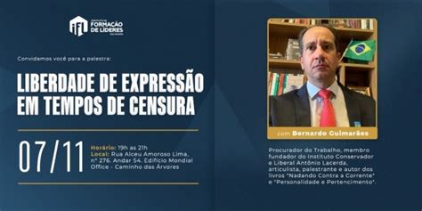 IFL Salvador convida para palestra LIBERDADE DE EXPRESSÃO EM TEMPO DE