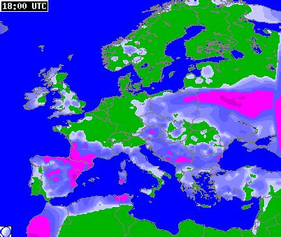 Current Weather Map Of Europe - Map of world