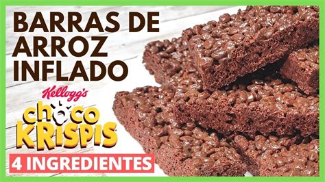 Como Hacer BARRAS DE CEREAL DE ARROZ INFLADO CHOCO KRISPIS Con