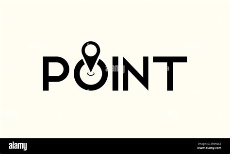 Point Typography Text Logo Design. Point Typographic Word Logo Vector Design For Business ...