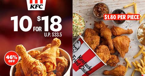 kfc spore pc chicken bucket promotion   discount means