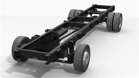 Truck Chassis 2x4 3d Model Cgtrader