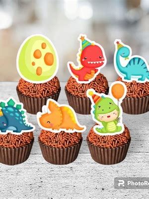 100 Toppers Tags Para Docinhos Doces Dinossauro Baby Compre Produtos