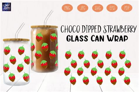 Chocolate Strawberry Glass Wrap Chocolate Glass Wrap