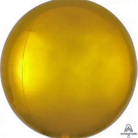 Globo Metalico Orbz Esfera Cm Decoraci N Para Fiesta Pz Color Oro