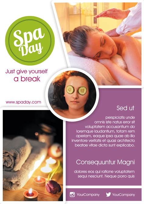 Spa Flyers Templates Free