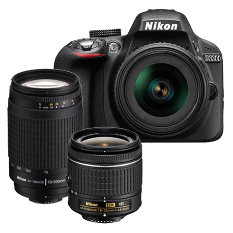 Buy Nikon D3300 With AF P 18 55 Mm VR Lens II AF P 70 300 Mm VR DSLR