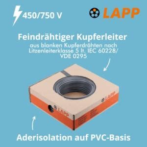 Meter Lapp H V K Mm Grau I Verdrahtungsleitung I