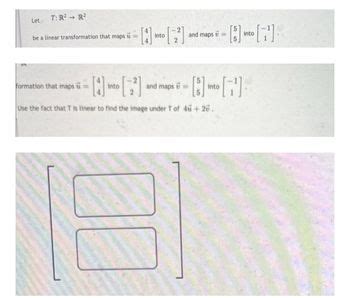 Answered Let T R² R² be a linear transformation that maps u