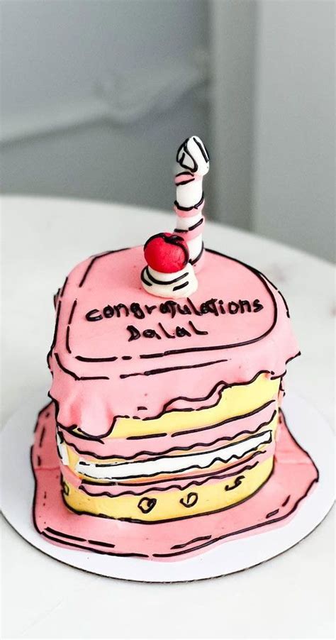 cute comic cake ideas   occasion congratulations comic cake