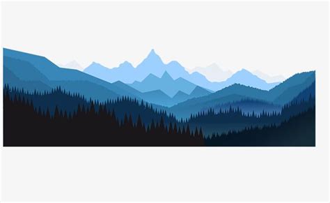 Night Forest Background Vector PNG