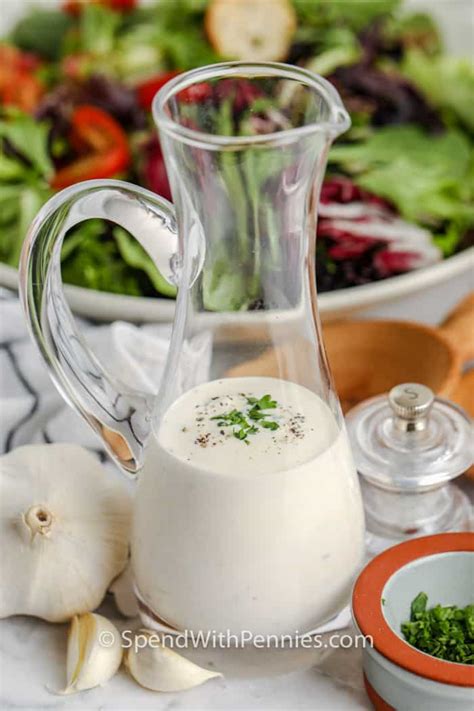 Creamy Garlic Dressing Spend With Pennies