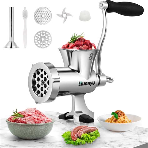 Amazon Huanyu Meat Grinder Manual Stainless Steel Compact Meat