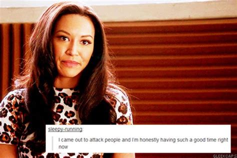 Glee Memes Sassy Santana Lopez Naya Rivera Meme Funny Pictures