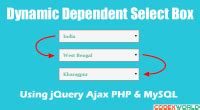 Dynamic Dependent Select Box Using Jquery Ajax And Php Codexworld