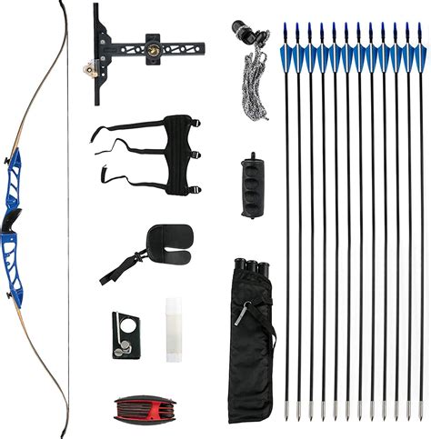 Free Shipping Vevor 64 5 Youth Recurve Bow Kit 30 Lbs Aluminum Alloy