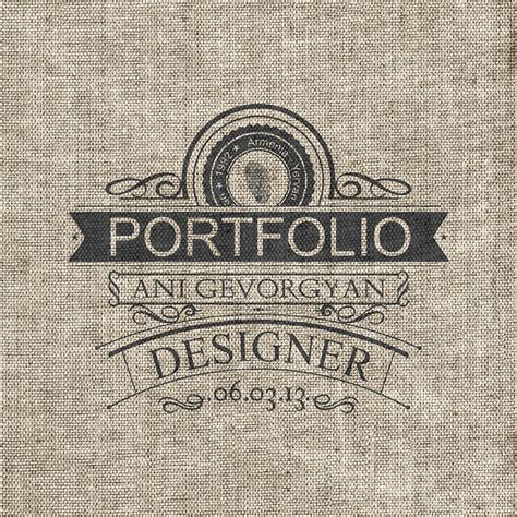 PORTFOLIO cover page on Behance