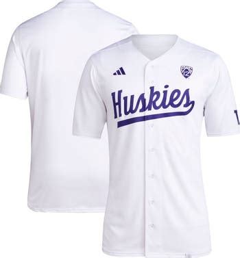 adidas Men's adidas White Washington Huskies Team Baseball Jersey ...