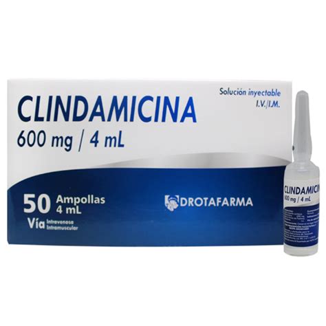 Clindamicina 600mg 4ml Drotafarma