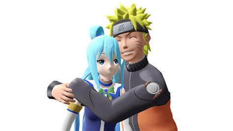 Naruto X Aqua Hug By Shramiro On Deviantart