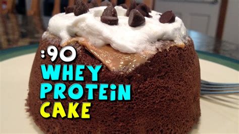 90 Second Protein Whey Cake Recipe Bodybuilding Dessert Youtube