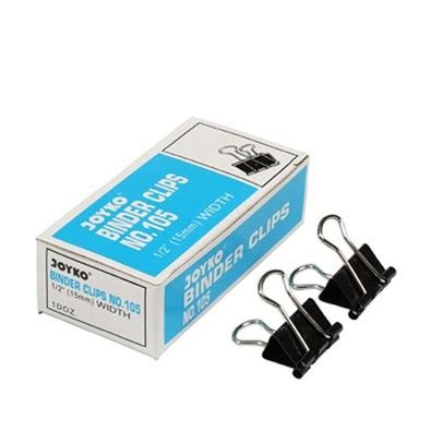 Jual Binder Clips JOYKO 105 Klip Hitam Penjepit Kertas Jepitan Kertas