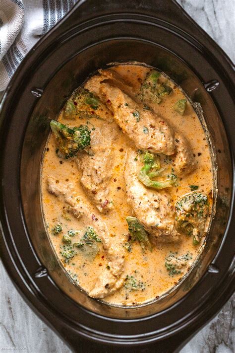 Slow Cooker Chicken Alfredo With Broccoli Slow Cooker Chicken Recipe