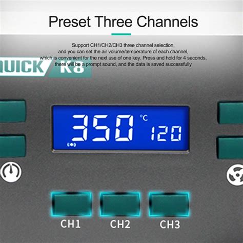 เครองเปาลมรอน รนใหมQUICK K8 พดลมPower 1000W Hot Air รน QUICK K8 xinruipan ThaiPick