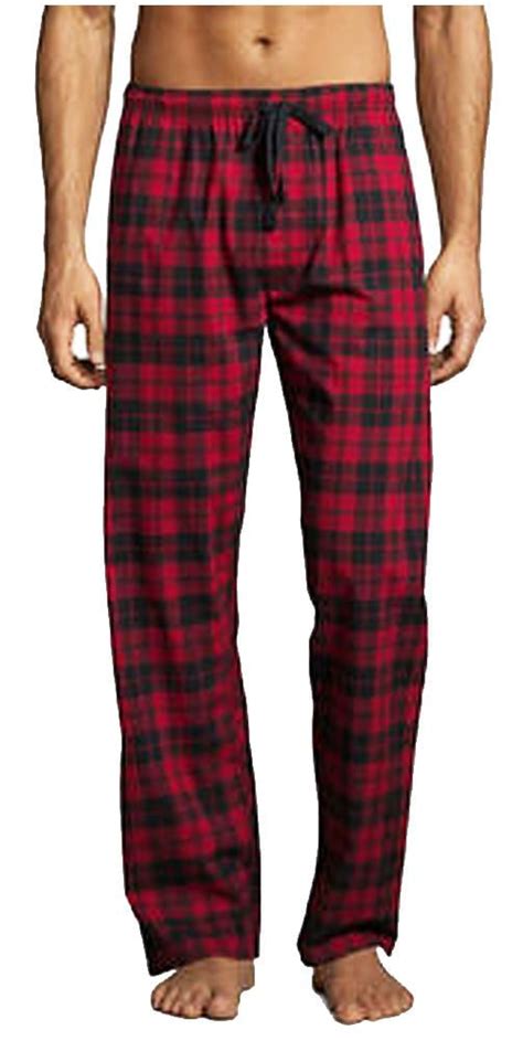 Hanes Mens Plaid Woven Blend Lounge Pajama Sleep Pant Sizes S 4xl