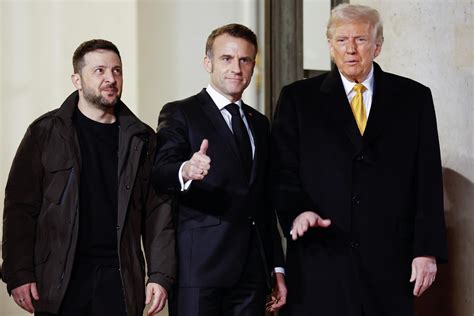 Macron Trump Y Zelensky Se Reunieron En El Marco De La Reapertura De