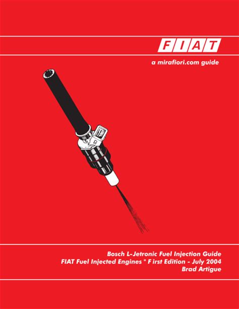 Bosch L Jetronic Fiat Fuel Injected Engines Guide