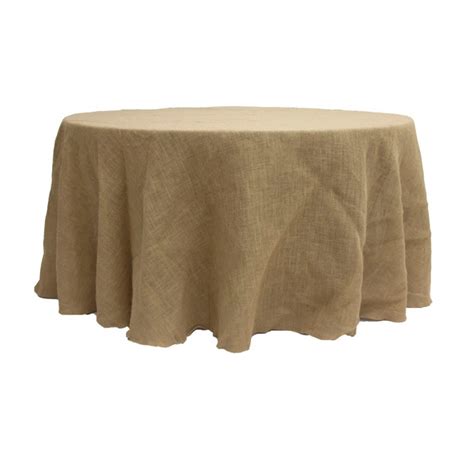 Best Quality Burlap 108 Round Tablecloth Fast Shipping