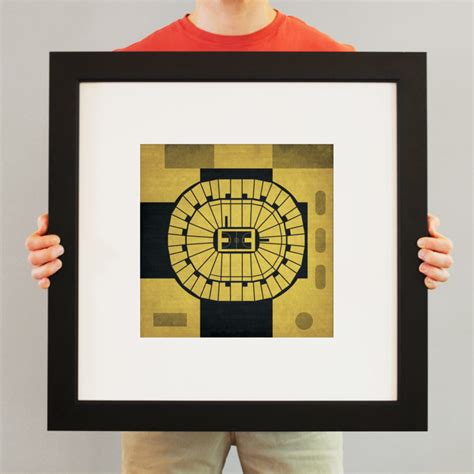 Lawrence Joel Veterans Memorial Coliseum Map Art by City Prints - The ...