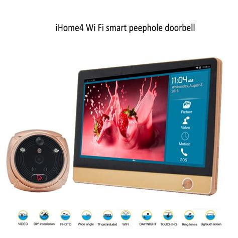 WiFi Digital Peephole Door Viewer 7 LCD Touch Screen Front Door