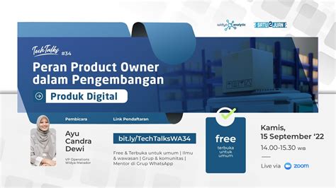 Tech Talk 34 Peran Product Owner Dalam Pengembangan Produk Digital