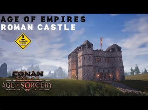 Conan Exiles Roman Castle Speed Build No Mods Youtube