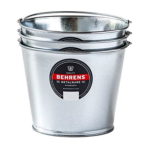 Berhens Behrens Gs Quart Galvanized Steel Pail Pack Gs