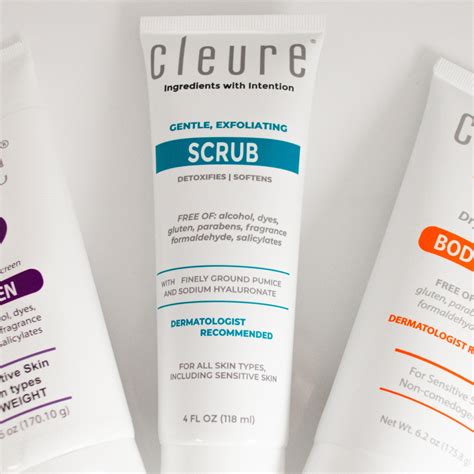 Natural Exfoliating Face Scrub for Sensitive Skin | Cleure