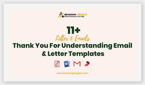 11+ Thank You For Understanding Email & Letter Templates