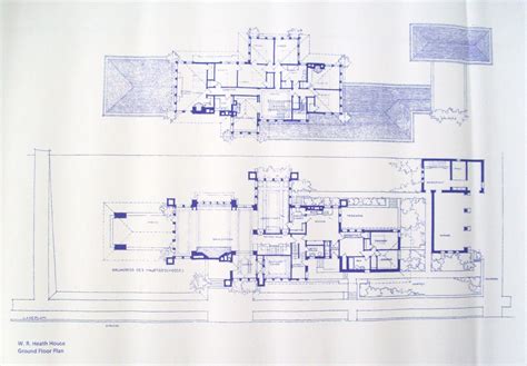 Frank Lloyd Wright W.R. Heath House Blueprint by BlueprintPlace